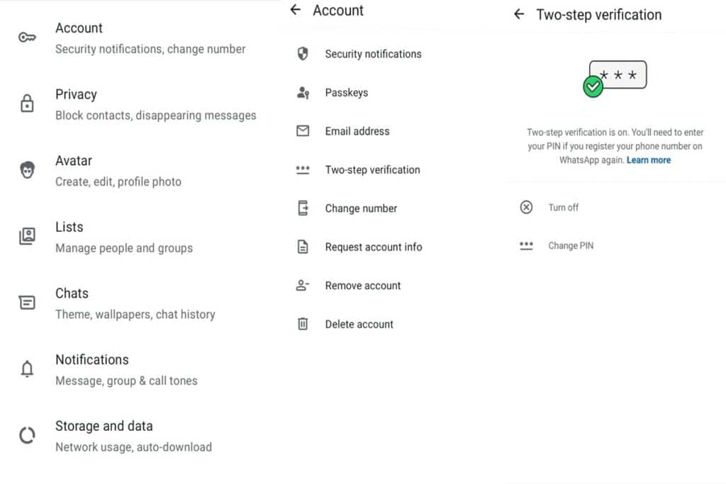 two step verification whatsapp