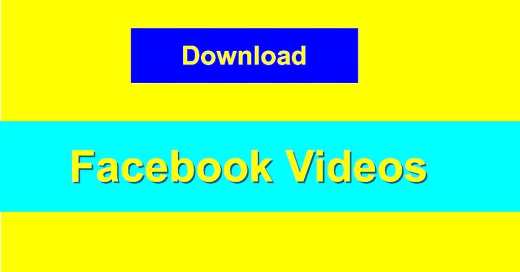 download facebook videos