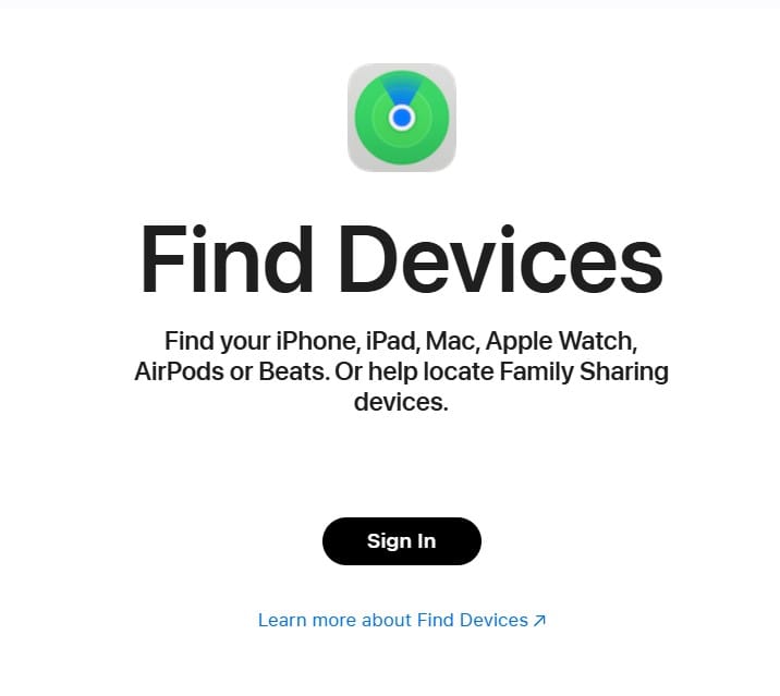 iphone find devices