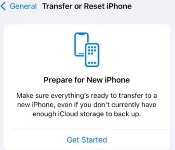 reset iphone