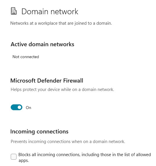 enable or disable windows firewall