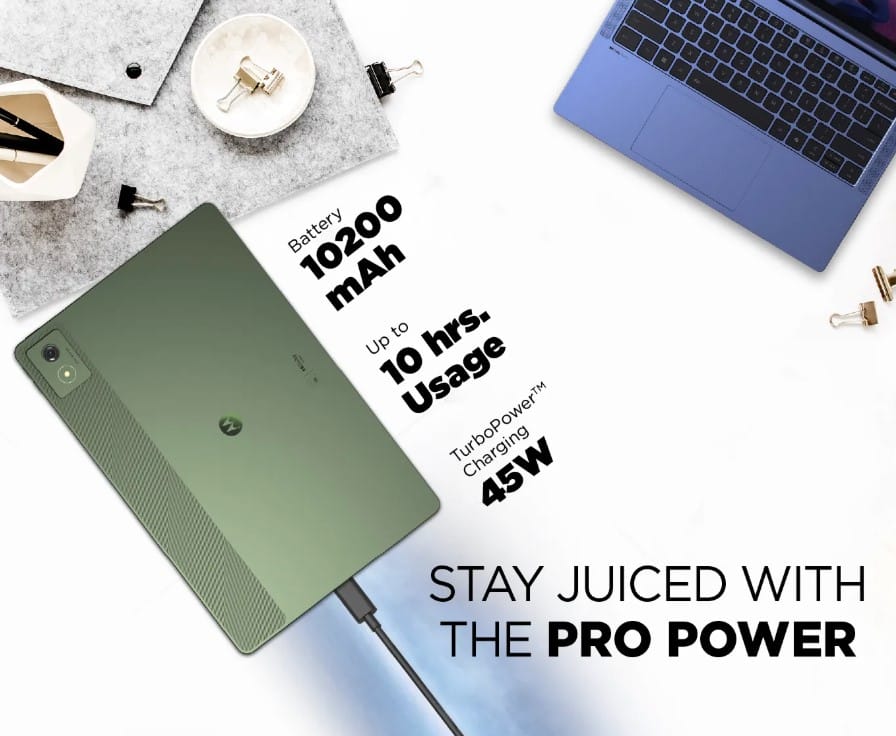 moto pad 60 pro battery life