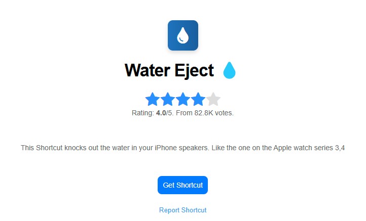 water eject iPhone
